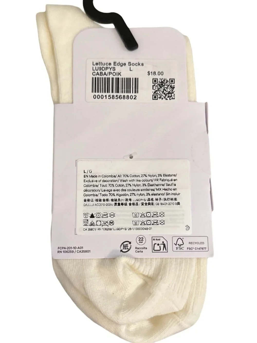 Lettuce Edge Socks